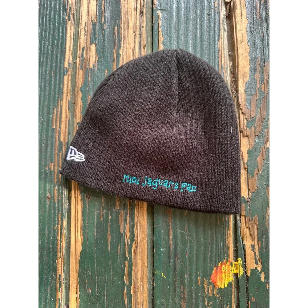 New Era Jacksonville Jaguars Kids Beanie Hat Black Mini‎ Jaguars Fan Knit Cap